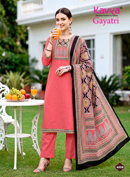 Gayatri Vol 4 Kavya Dhabu Readymade Cotton Pant Suits Wholesale Price