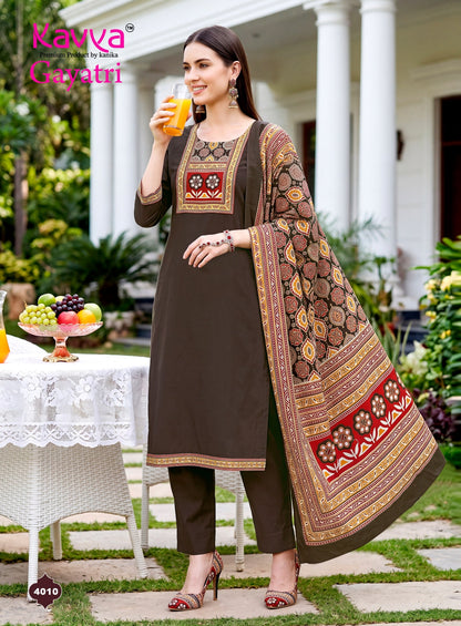 Gayatri Vol 4 Kavya Dhabu Readymade Cotton Pant Suits Wholesale Price