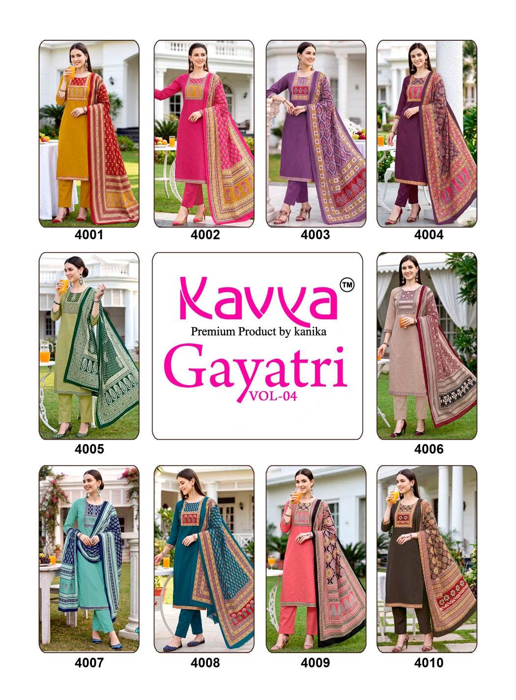 Gayatri Vol 4 Kavya Dhabu Readymade Cotton Pant Suits Wholesale Price