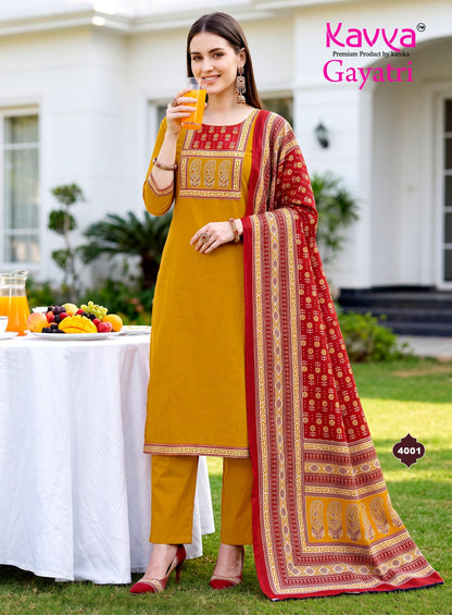 Gayatri Vol 4 Kavya Dhabu Readymade Cotton Pant Suits Wholesale Price