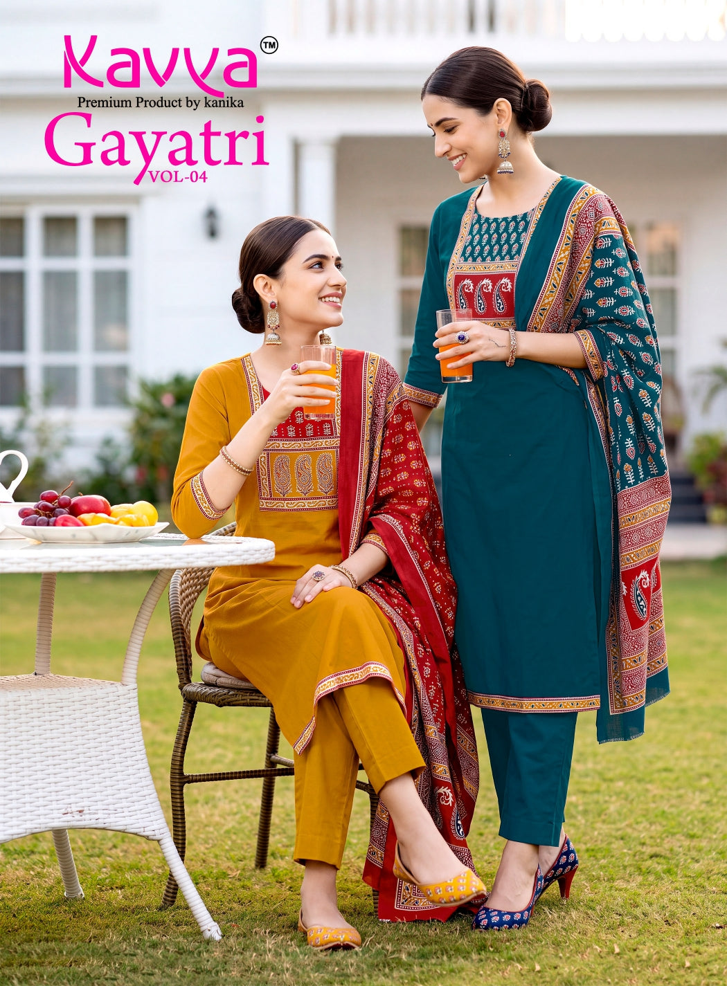 Gayatri Vol 4 Kavya Dhabu Readymade Cotton Pant Suits Wholesale Price