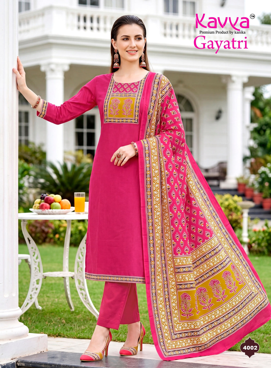 Gayatri Vol 4 Kavya Dhabu Readymade Cotton Pant Suits Wholesale Price