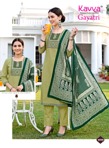 Gayatri Vol 4 Kavya Dhabu Readymade Cotton Pant Suits Wholesale Price