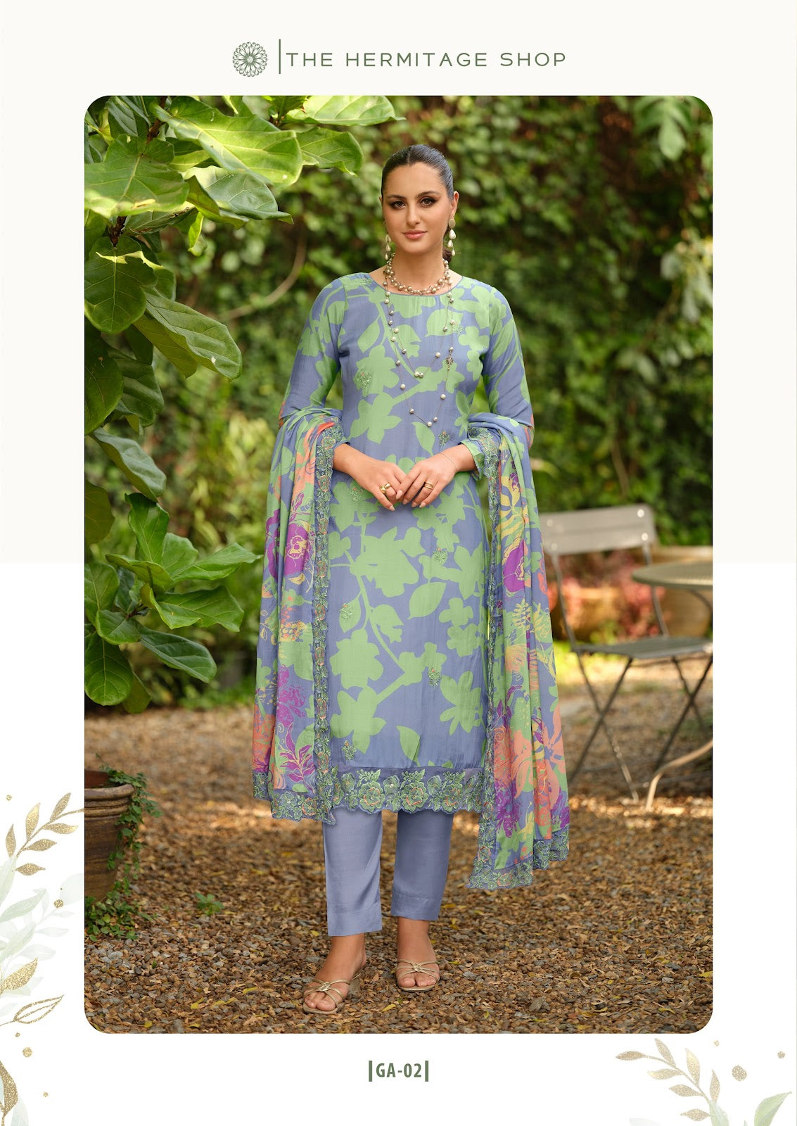 Gazab Vol 2 The Hermitage Shop Giza Satin Karachi Salwar Suits Wholesaler India