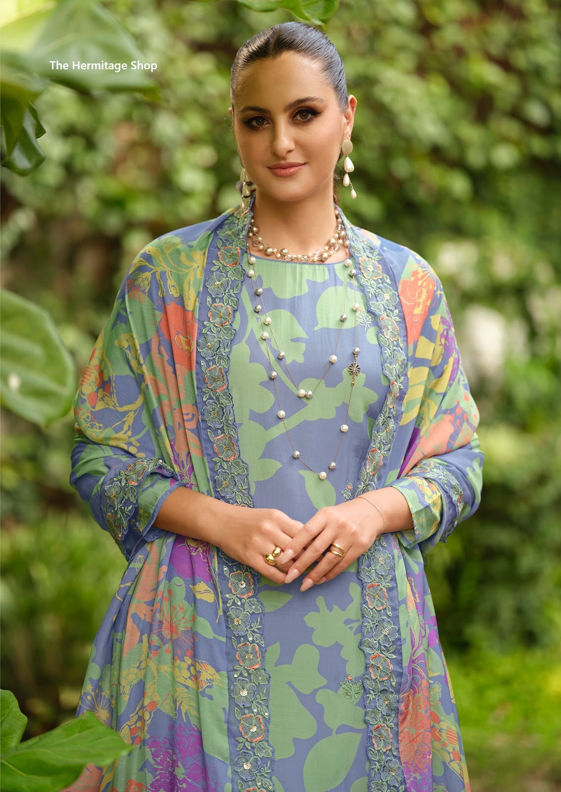 Gazab Vol 2 The Hermitage Shop Giza Satin Karachi Salwar Suits Wholesaler India