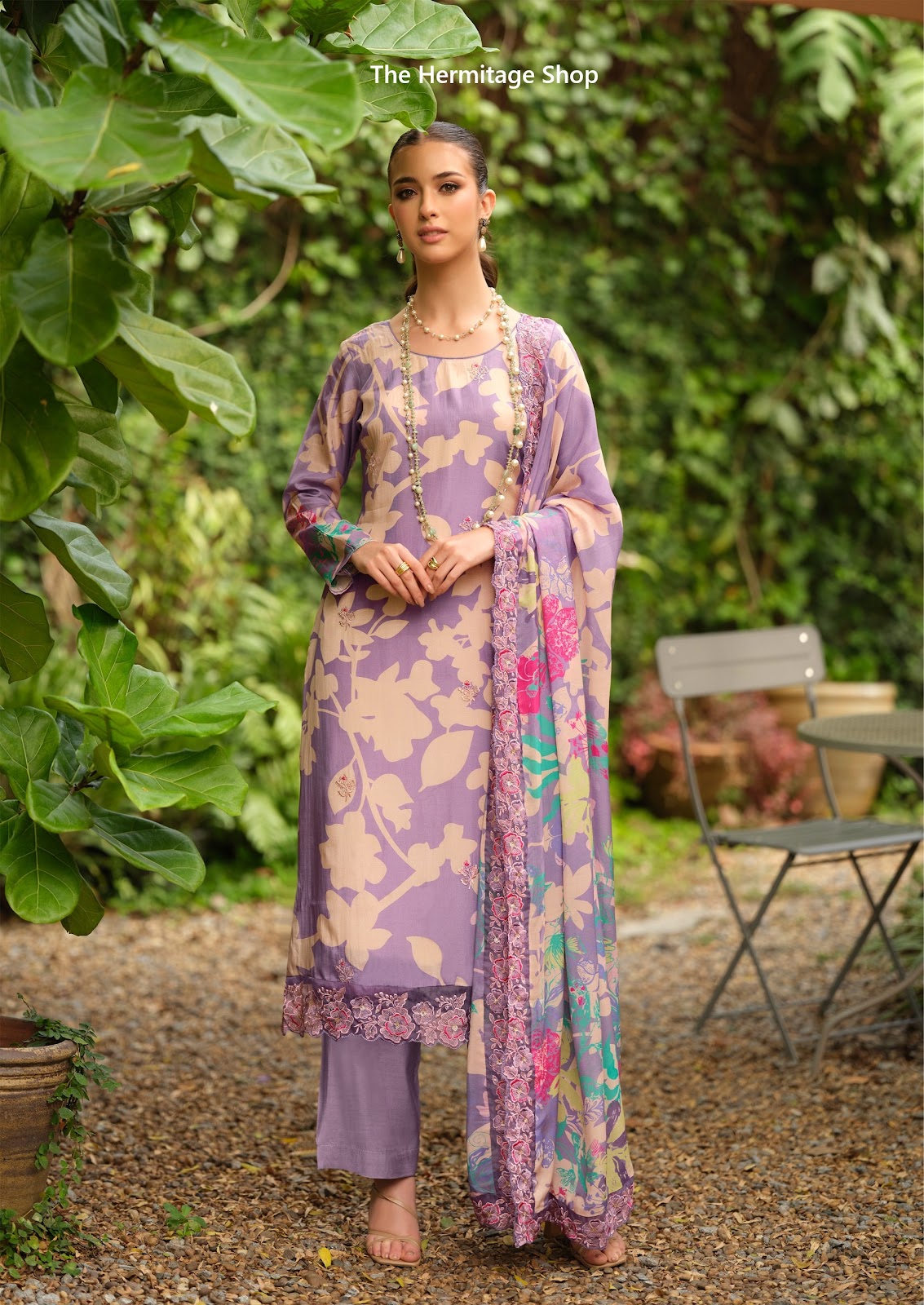 Gazab Vol 2 The Hermitage Shop Giza Satin Karachi Salwar Suits Wholesaler India