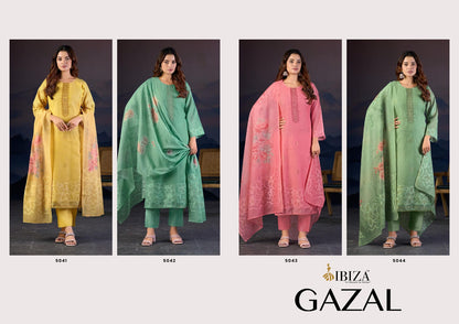 Gazal Ibiza Lilen Pant Style Suits Exporter Gujarat