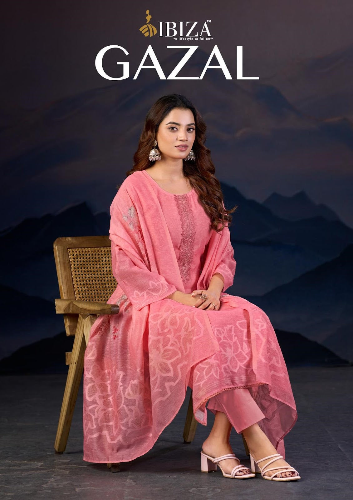 Gazal Ibiza Lilen Pant Style Suits Exporter Gujarat