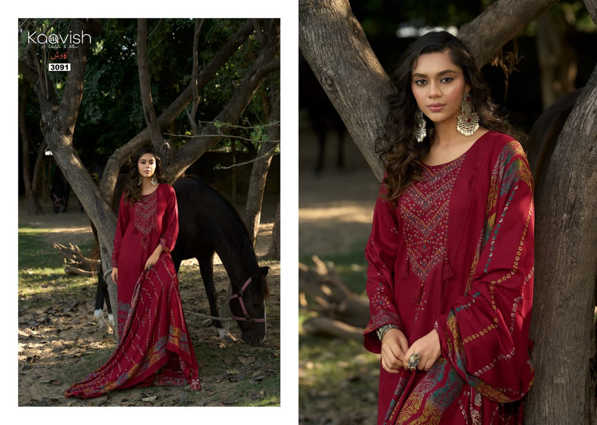 Gazal Kaavish Viscose Pashmina Suits Exporter Gujarat