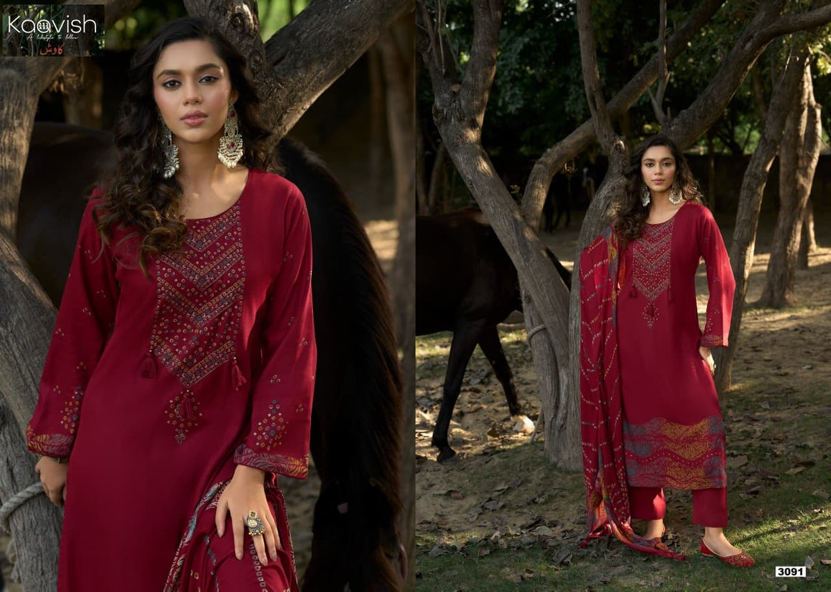 Gazal Kaavish Viscose Pashmina Suits Exporter Gujarat