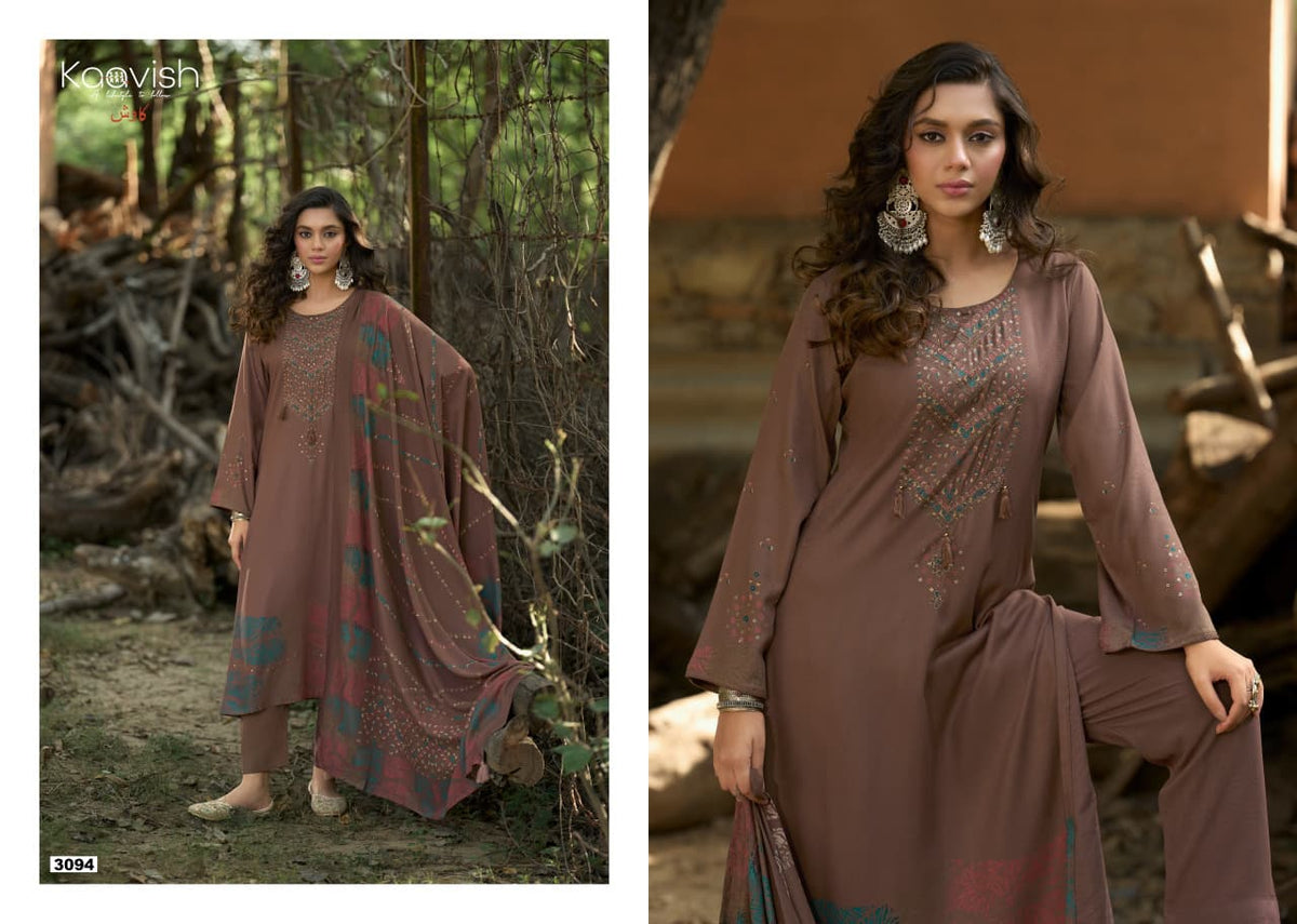 Gazal Kaavish Viscose Pashmina Suits Exporter Gujarat