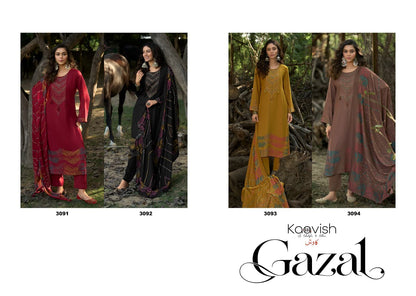 Gazal Kaavish Viscose Pashmina Suits Exporter Gujarat