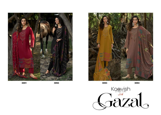 Gazal Kaavish Viscose Pashmina Suits Exporter Gujarat