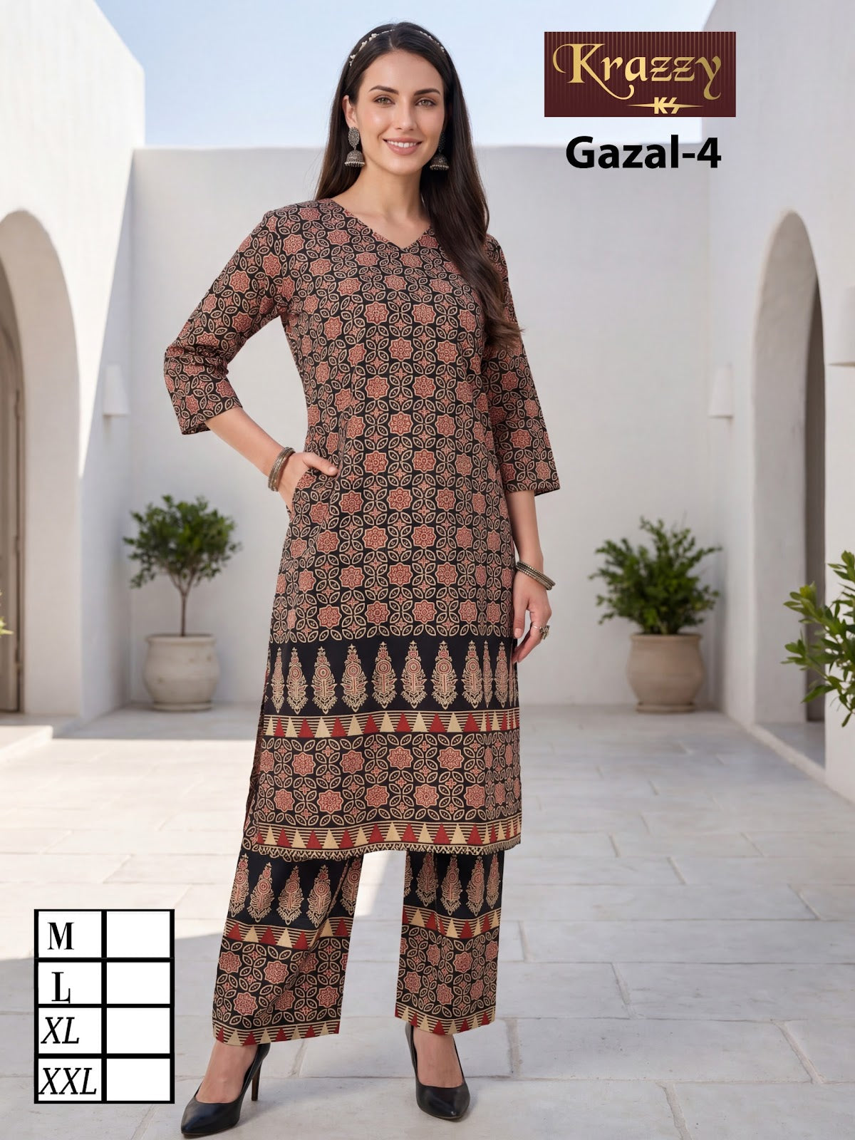 Gazal Krazzy Kanha Cotton Kurti Plazzo Set Exporter