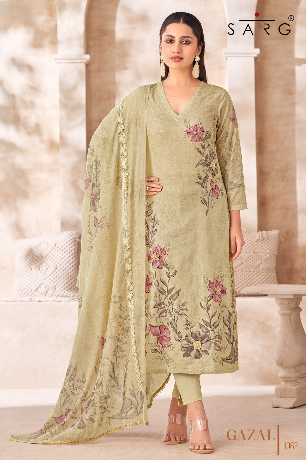 Gazal Sarg Pure Cotton Pant Style Suits Wholesale