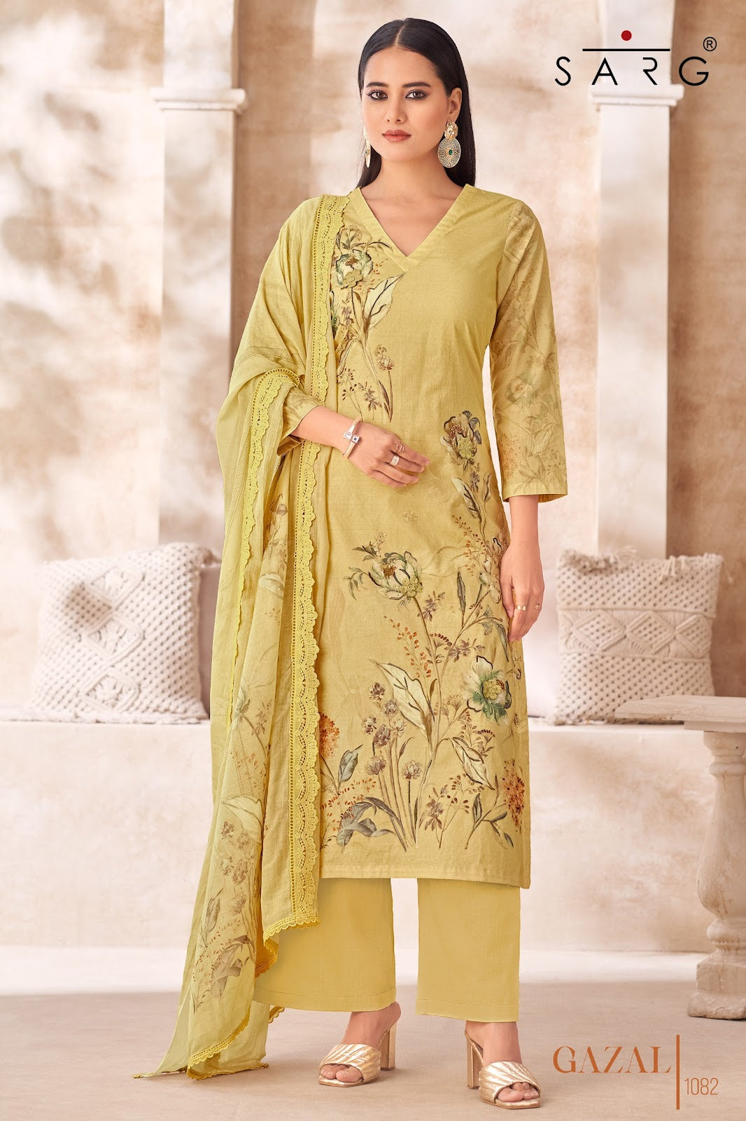 Gazal Sarg Pure Cotton Pant Style Suits Wholesale