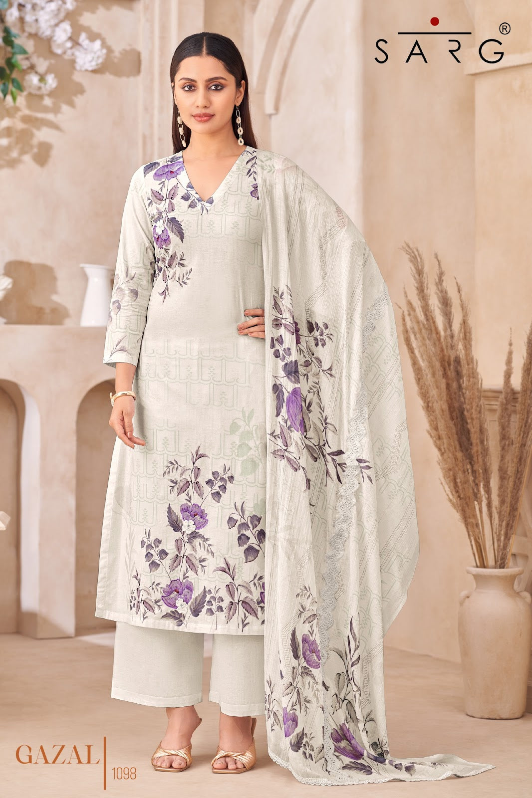 Gazal Sarg Pure Cotton Pant Style Suits Wholesale