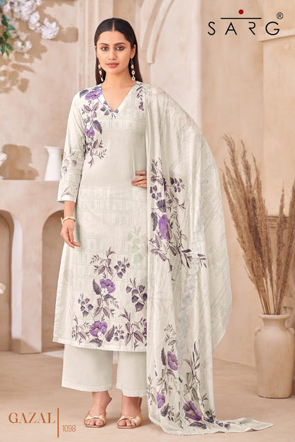 Gazal Sarg Pure Cotton Pant Style Suits Wholesale