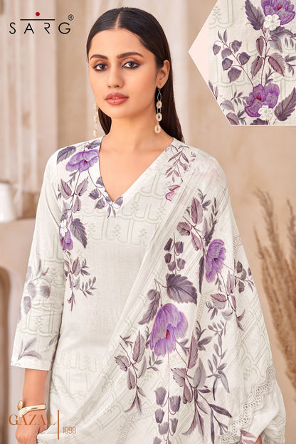 Gazal Sarg Pure Cotton Pant Style Suits Wholesale