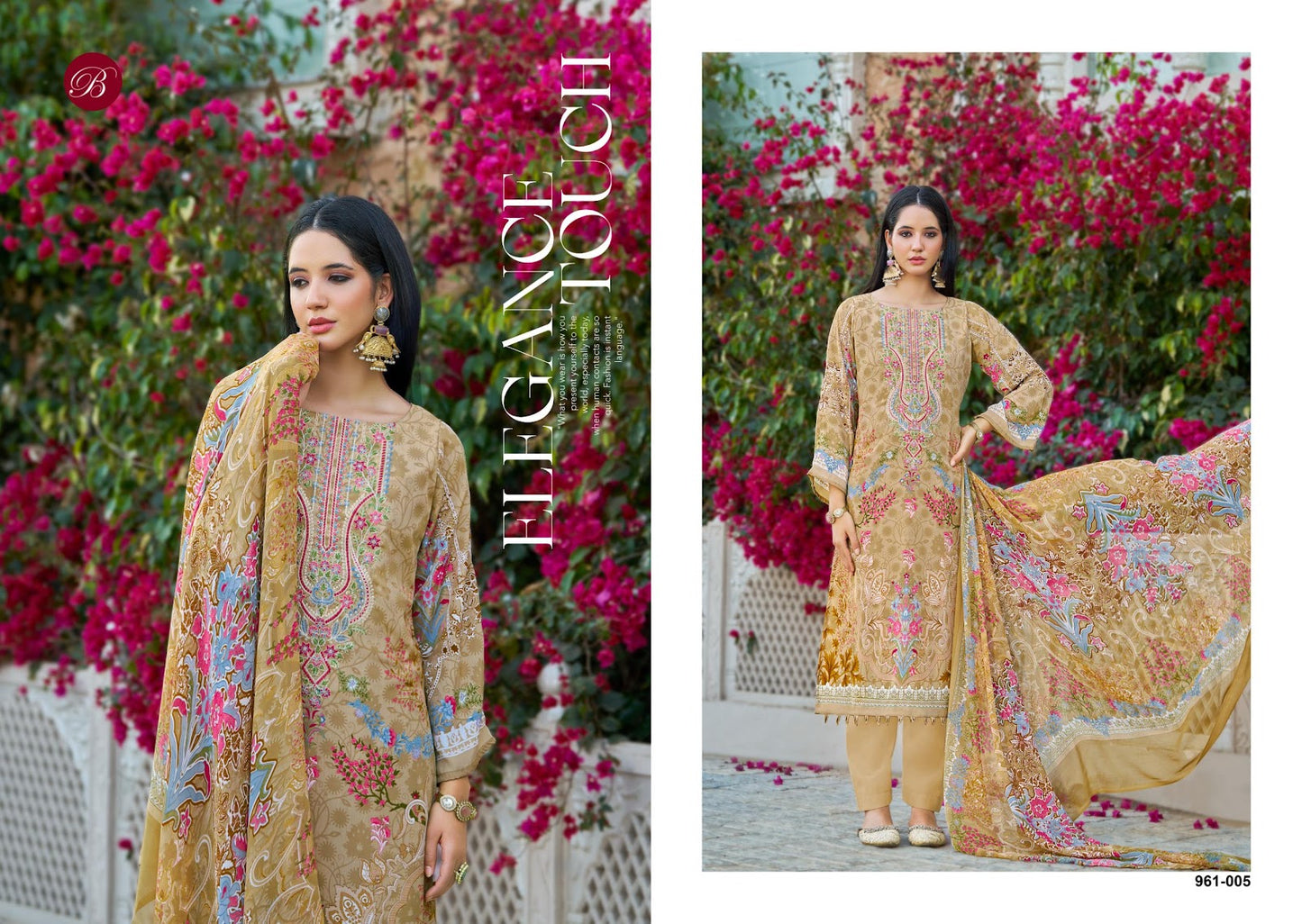 Gazal Vol 2 Belliza Designer Studio Pure Crape Karachi Salwar Suits Wholesale Rate