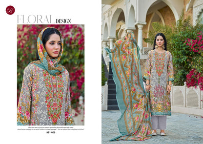 Gazal Vol 2 Belliza Designer Studio Pure Crape Karachi Salwar Suits Wholesale Rate