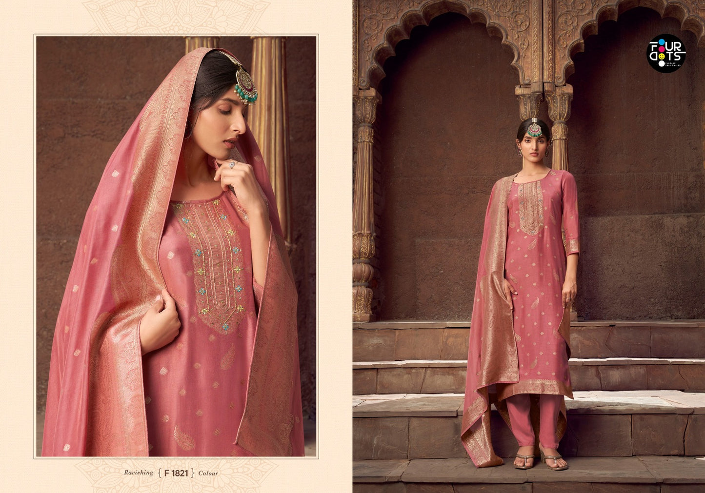 Gazala Vol 2 Four Dots Viscose Muslin Pant Style Suits Wholesale