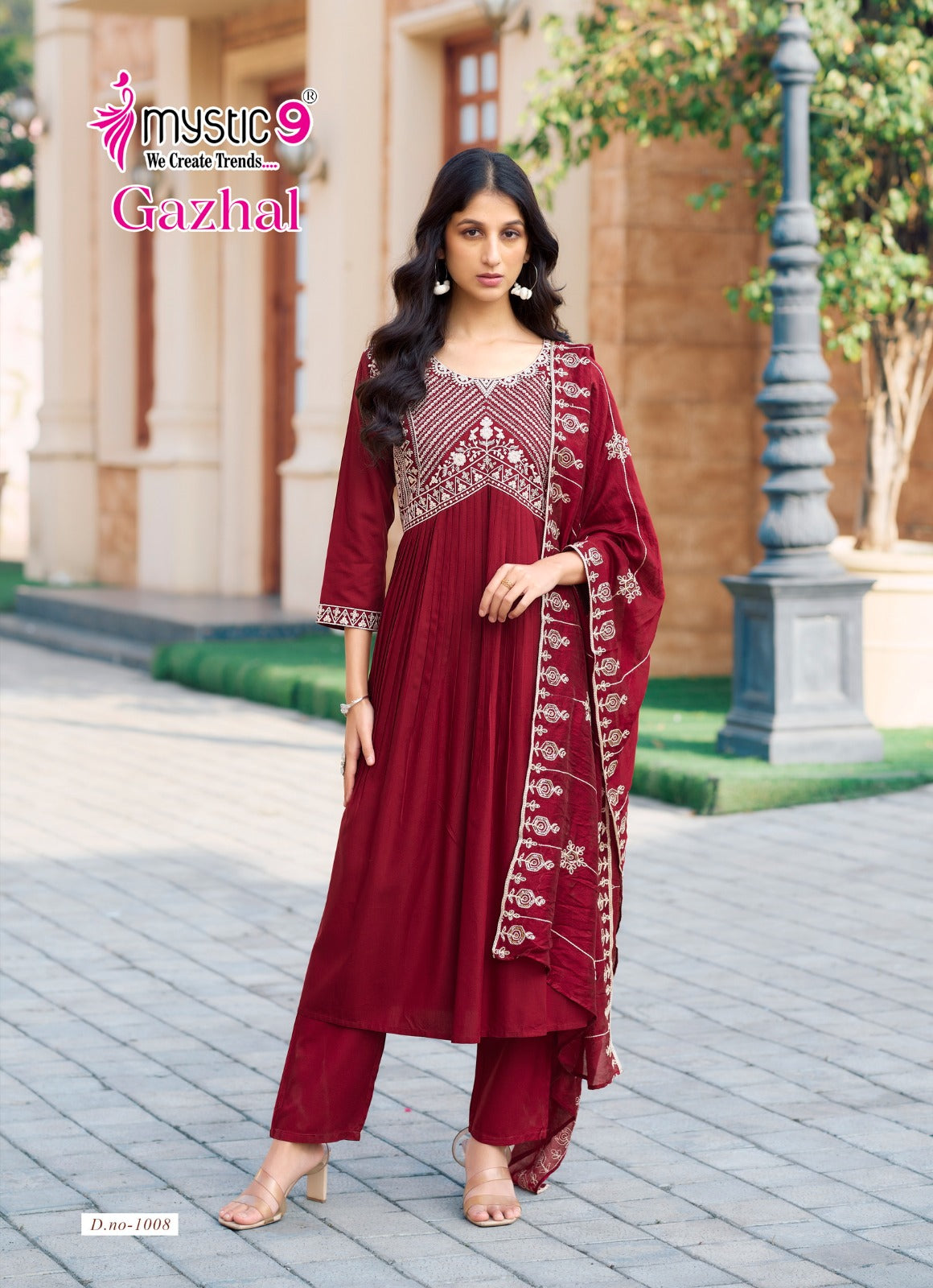 Gazhal Vol 1 Mystic 9 Italian Viscose Readymade Pant Style Suits Wholesaler Ahmedabad