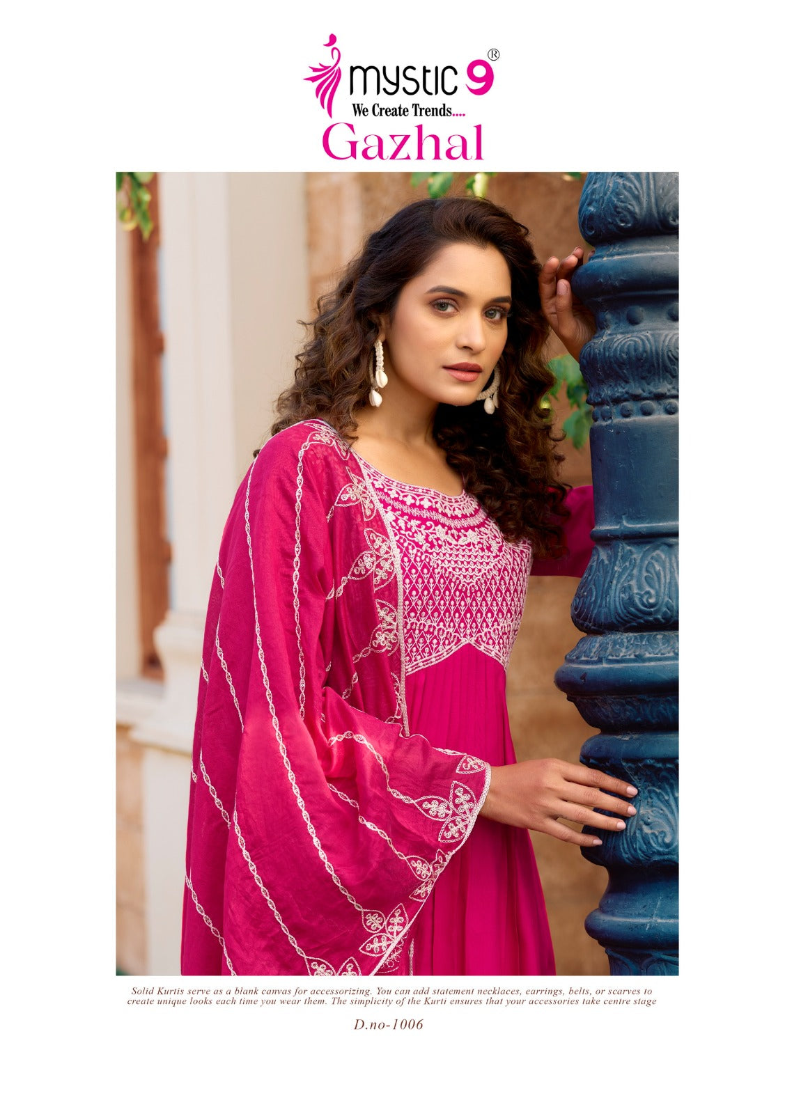 Gazhal Vol 1 Mystic 9 Italian Viscose Readymade Pant Style Suits Wholesaler Ahmedabad