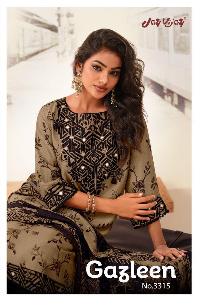 Gazleen 3315 Jay Vijay Bemberg Silk Pant Style Suits Wholesale Price
