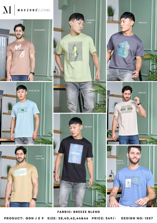 Gdn J E 9 Maxzone Clothing Blended Mens Tshirts Wholesaler Gujarat