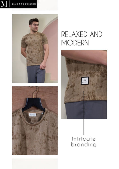 Gdn J F5 Design 2143 Maxzone Clothing Cotton Blend Mens Tshirts Manufacturer Gujarat