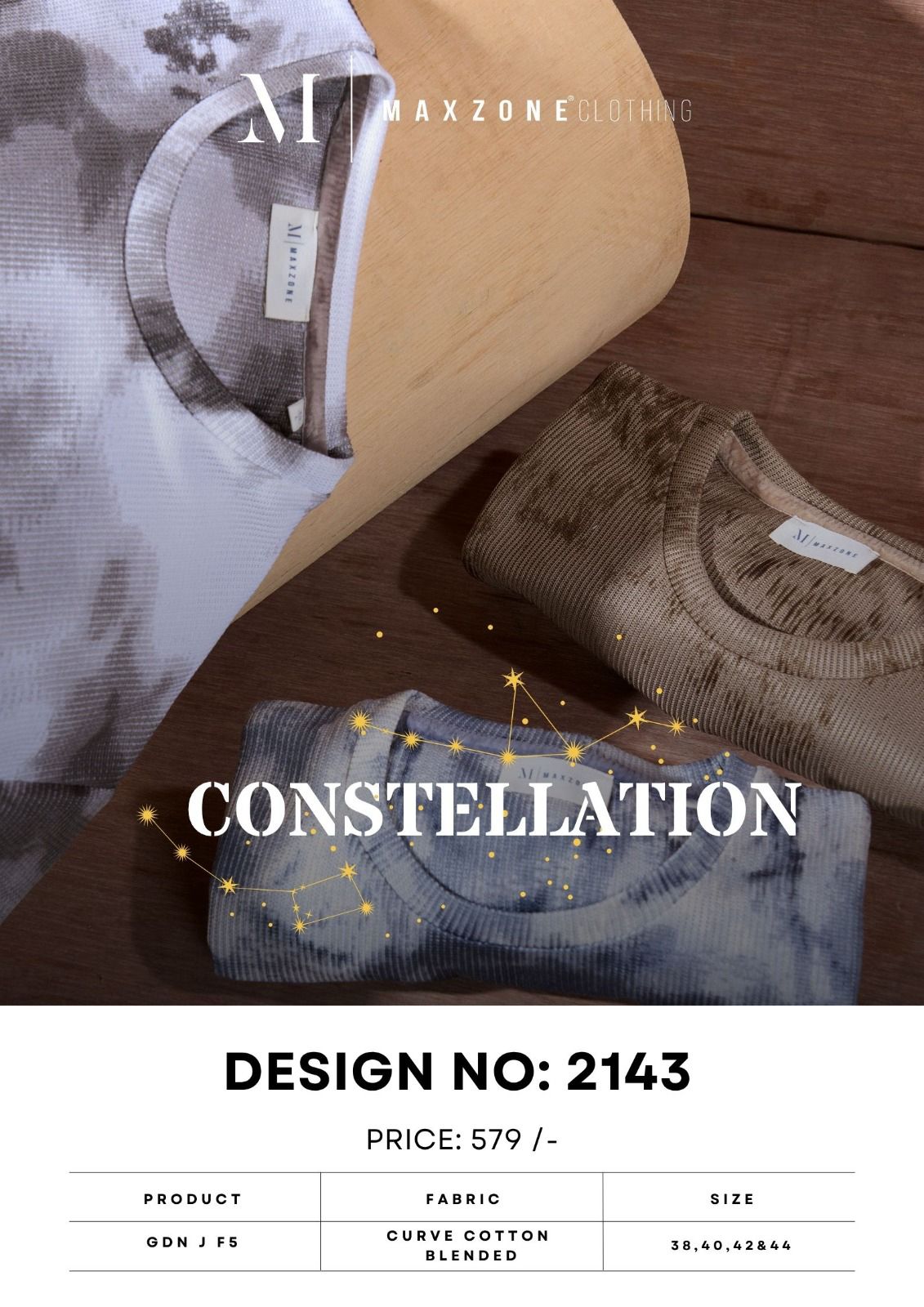 Gdn J F5 Design 2143 Maxzone Clothing Cotton Blend Mens Tshirts Manufacturer Gujarat