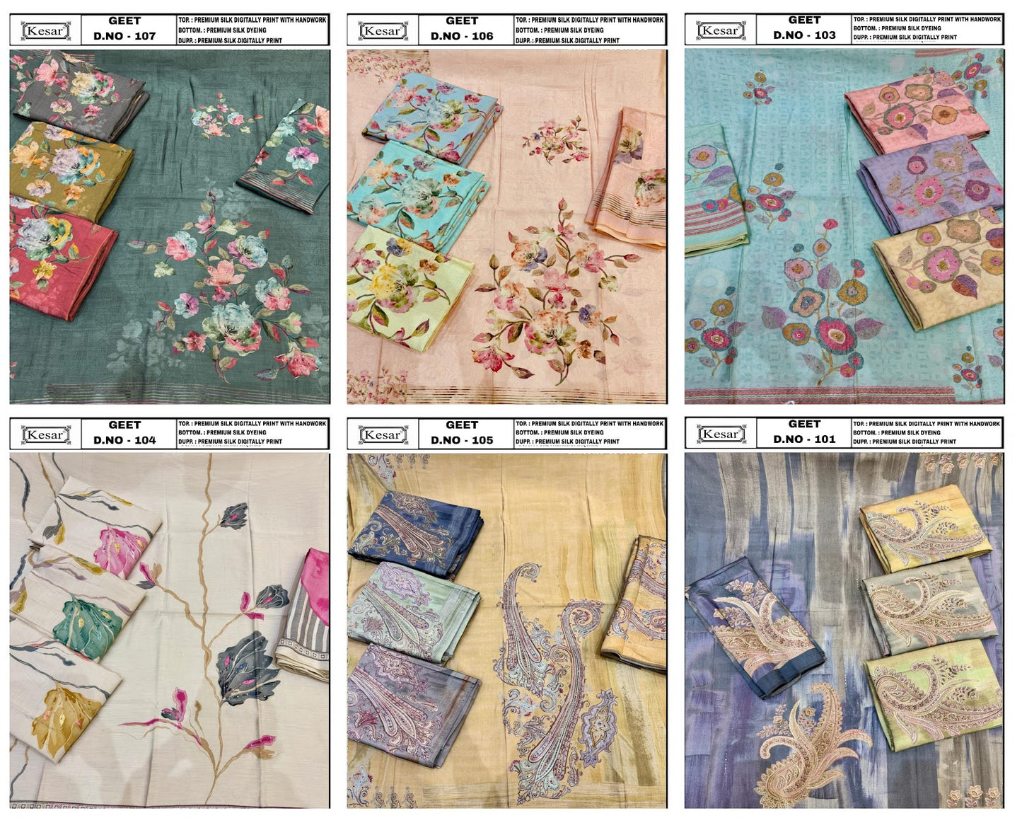 Geet Kesar Silk Salwar Suits Manufacturer Gujarat