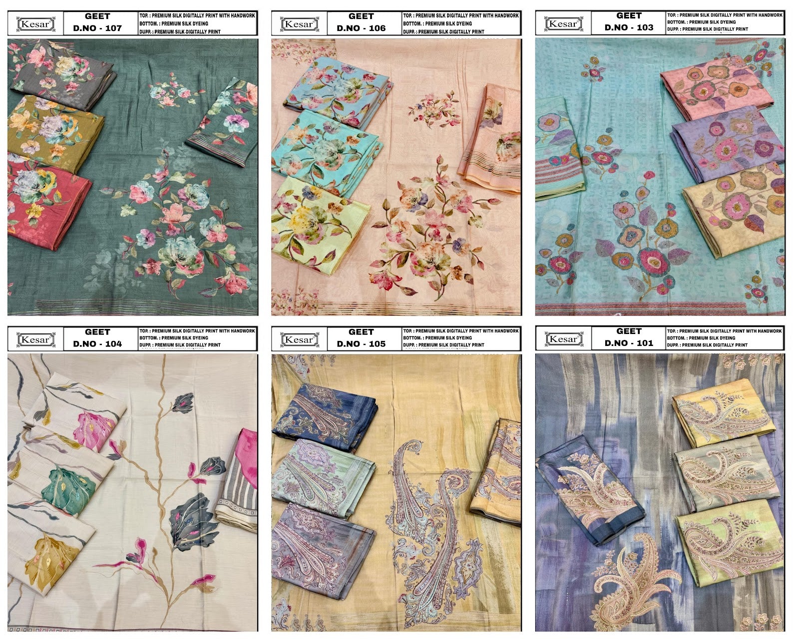 Geet Kesar Silk Salwar Suits Manufacturer Gujarat