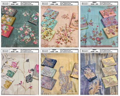 Geet Kesar Silk Salwar Suits Manufacturer Gujarat