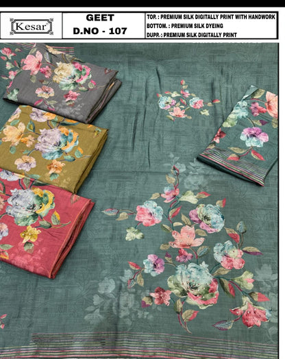 Geet Kesar Silk Salwar Suits Manufacturer Gujarat