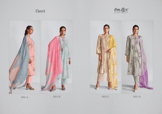 Geet Omtex Muslin Pant Style Suits