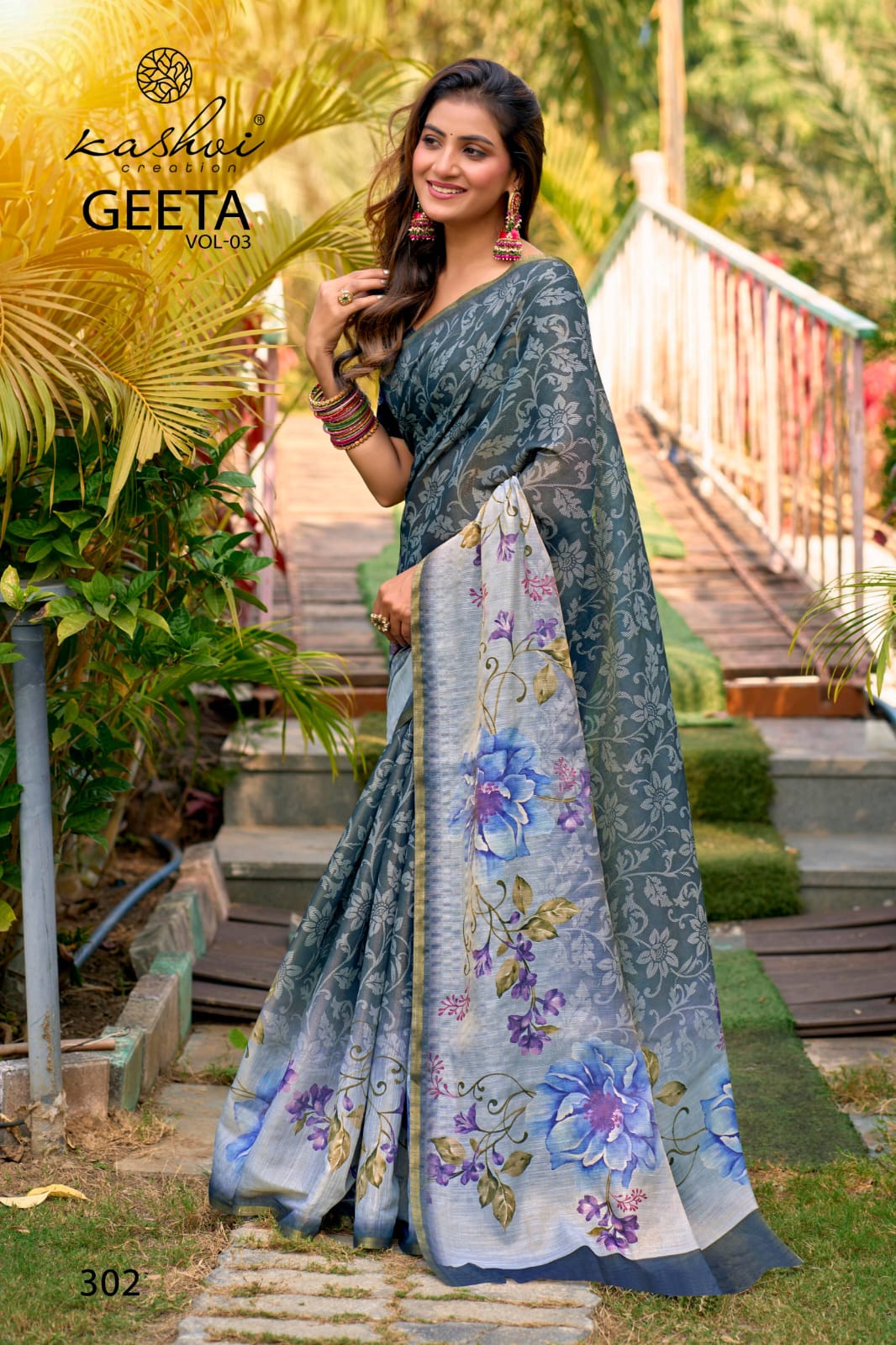 Geeta Vol 3 Kashvi Creation Erode Silk Sarees Wholesaler