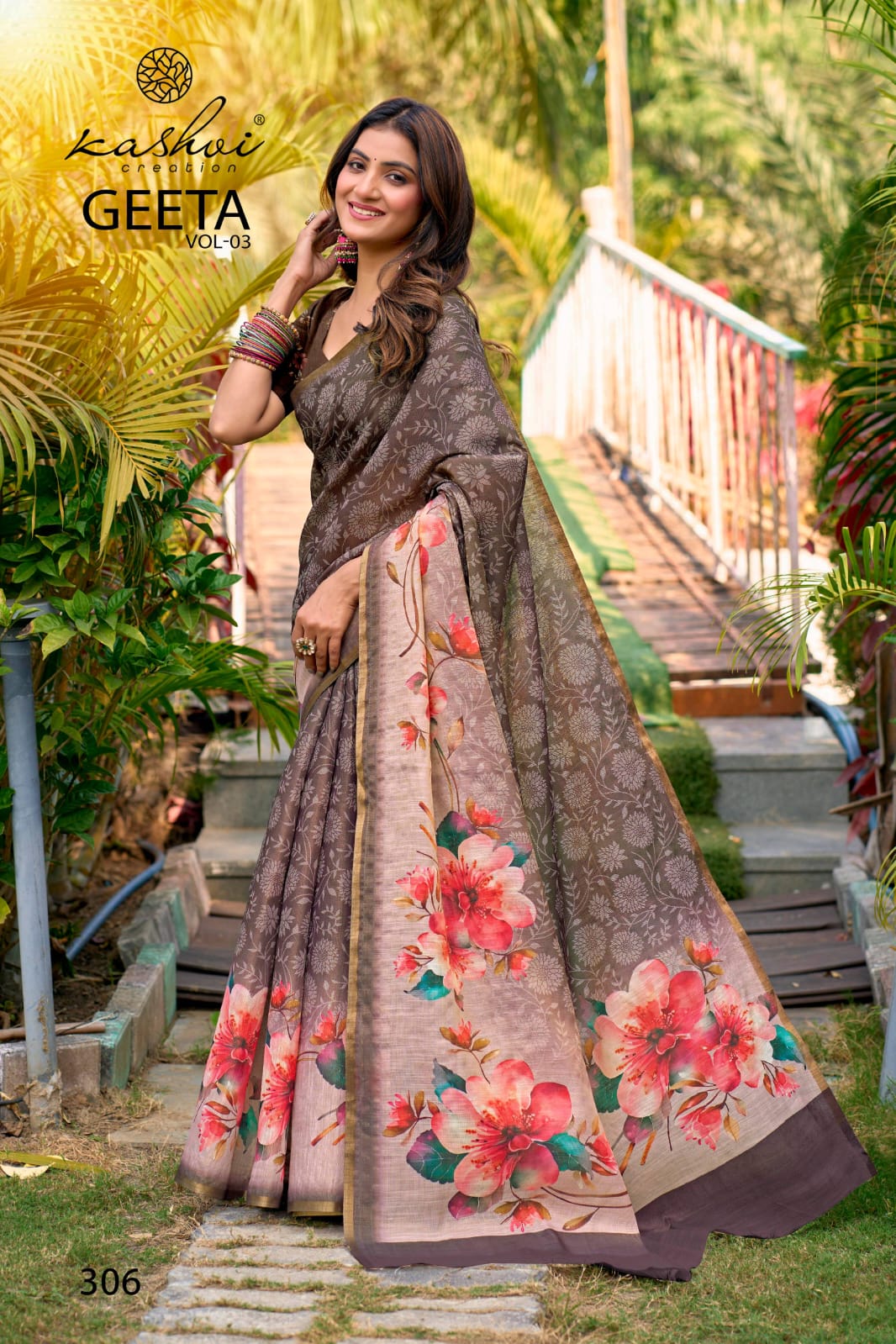 Geeta Vol 3 Kashvi Creation Erode Silk Sarees Wholesaler