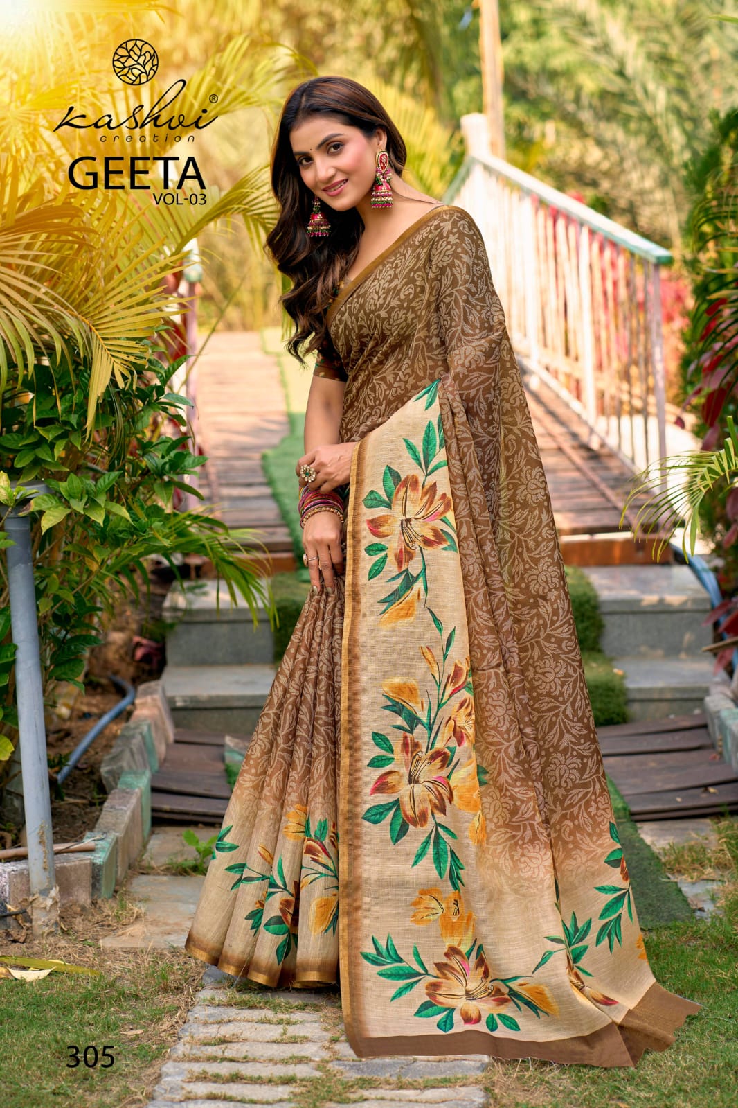 Geeta Vol 3 Kashvi Creation Erode Silk Sarees Wholesaler