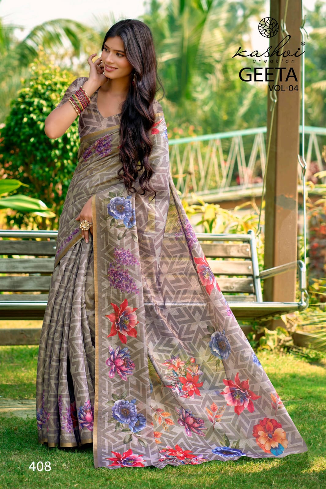 Geeta Vol 4 Kashvi Creation Erode Silk Sarees Manufacturer