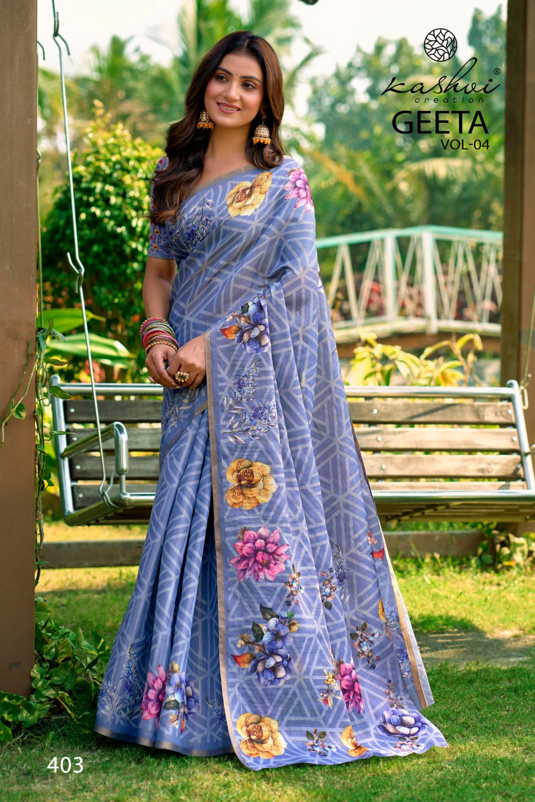 Geeta Vol 4 Kashvi Creation Erode Silk Sarees Manufacturer