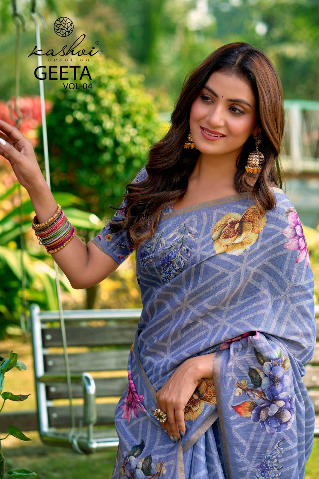 Geeta Vol 4 Kashvi Creation Erode Silk Sarees Manufacturer