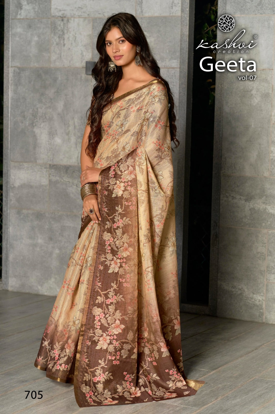 Geeta Vol 7 Kashvi Creation Shimmer Sarees Exporter Ahmedabad