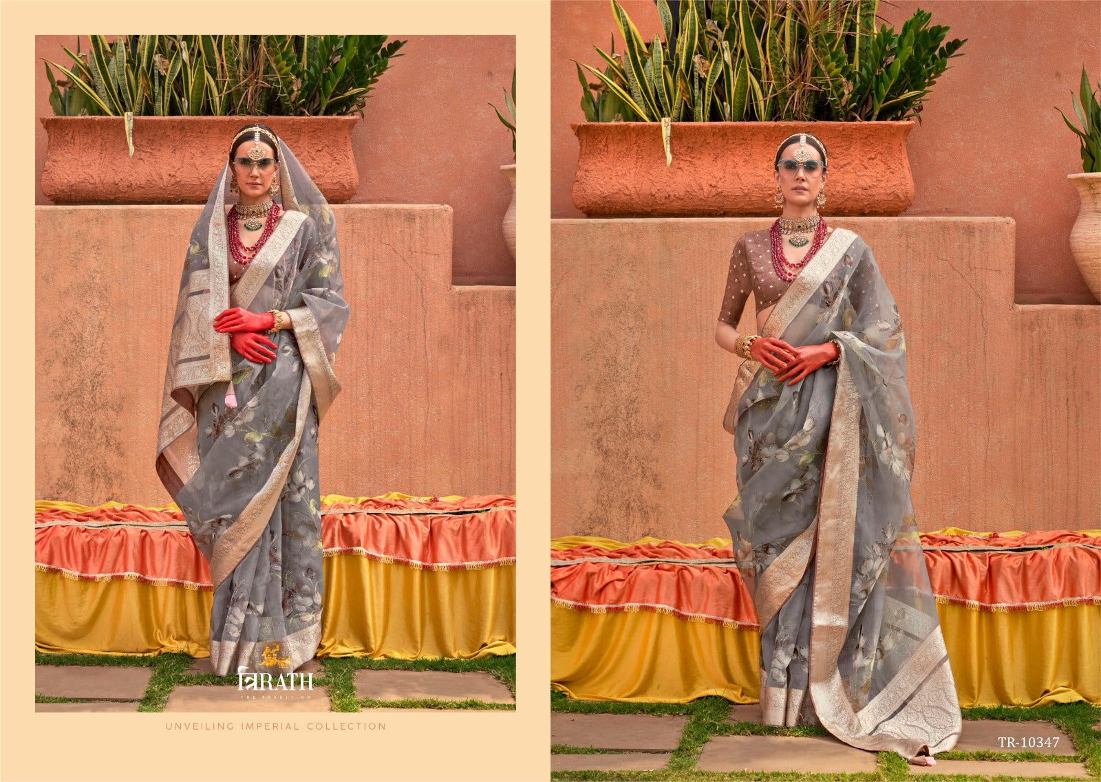 Geetanjali Trirath Organza Silk Sarees Wholesaler