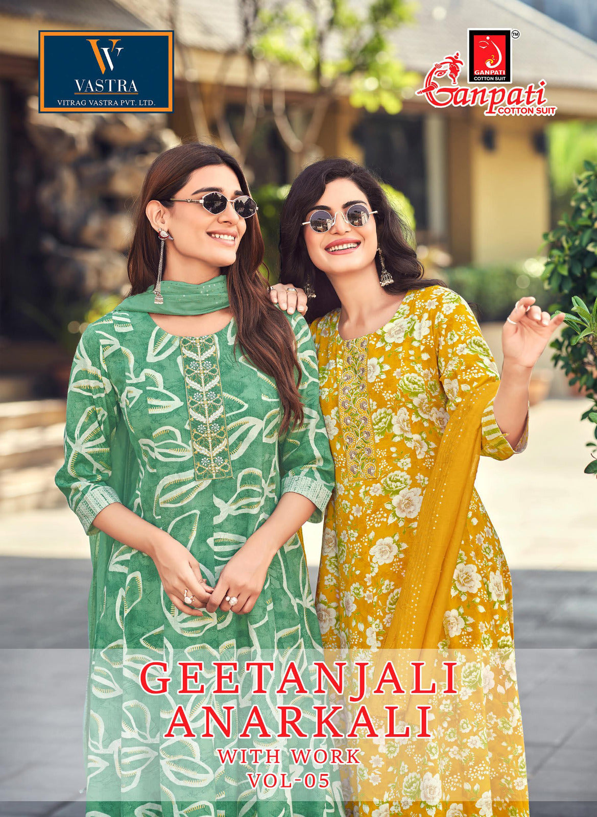 Geetanjali Vol 5 Ganpati Rayon Slub Readymade Anarkali Suits Manufacturer India
