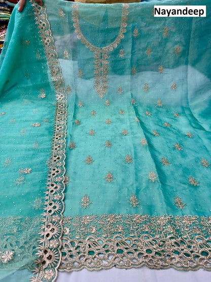 Geetika Nayandeep Silk Salwar Suits Supplier India