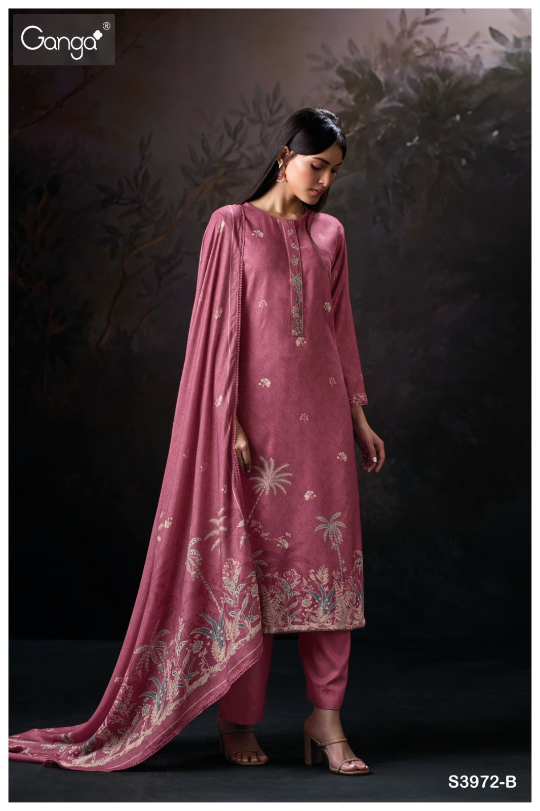 Gehna 3972 Ganga Wool Pashmina Suits Wholesaler