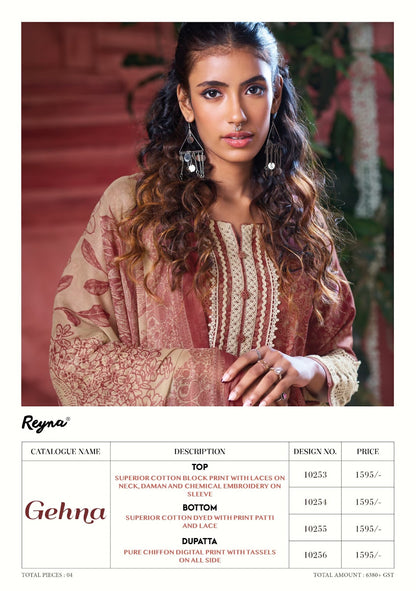 Gehna Reyna Cotton Pant Style Suits Wholesaler India