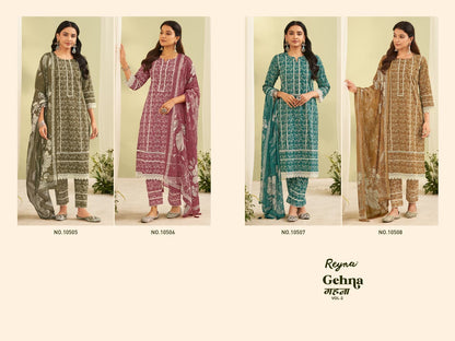 Gehna Vol 2 Reyna Cotton Pant Style Suits Manufacturer India